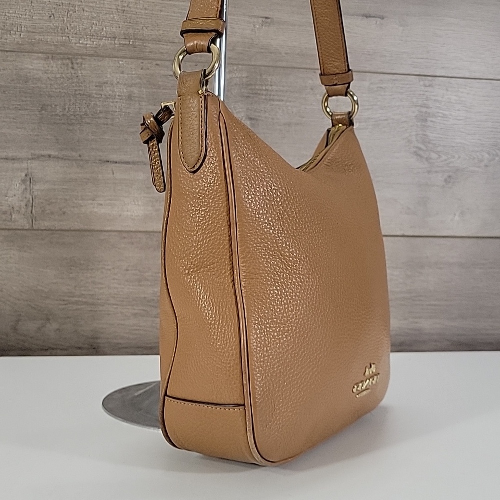 Coach Ellie File Tan Pebble Leather Crossbody Shoulder Bag C1648 - Picture 4 of 16